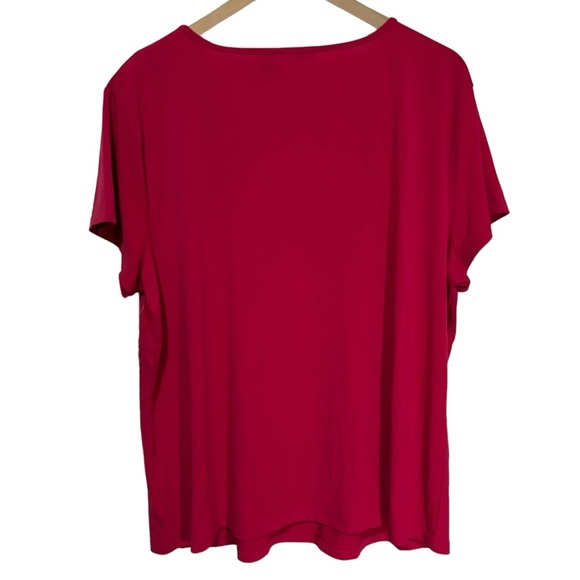 NWT East 5th Short Sleeve Pink Blouse Women's Size 2X - Picture 6 of 11